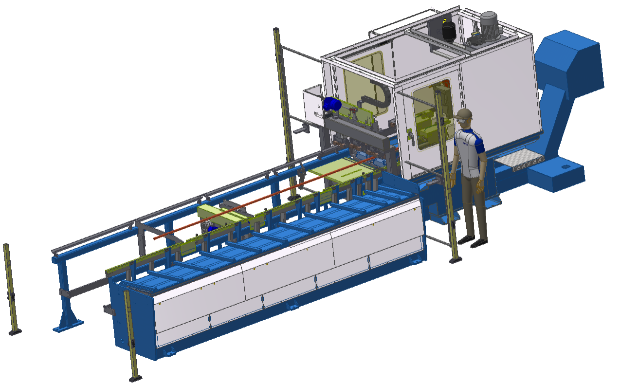 GA Series: Fully automatic thread rolling machine for rebar and bar material