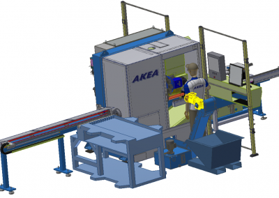 Akea Special Lathe: high volume and high speed turning of bars for “large” bolts,
